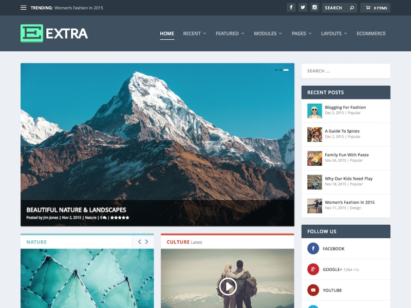 Extra WordPress Magazine Theme
