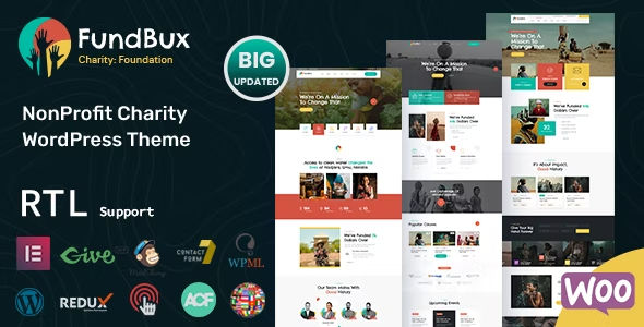 Fundbux Charity & Fundraise WordPress Theme