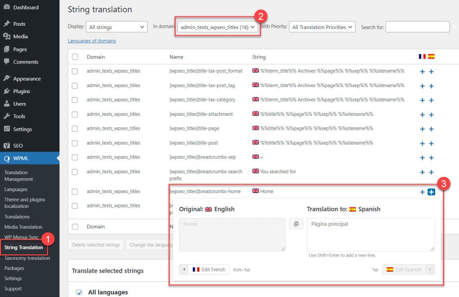 WPML Yoast SEO Multilingual