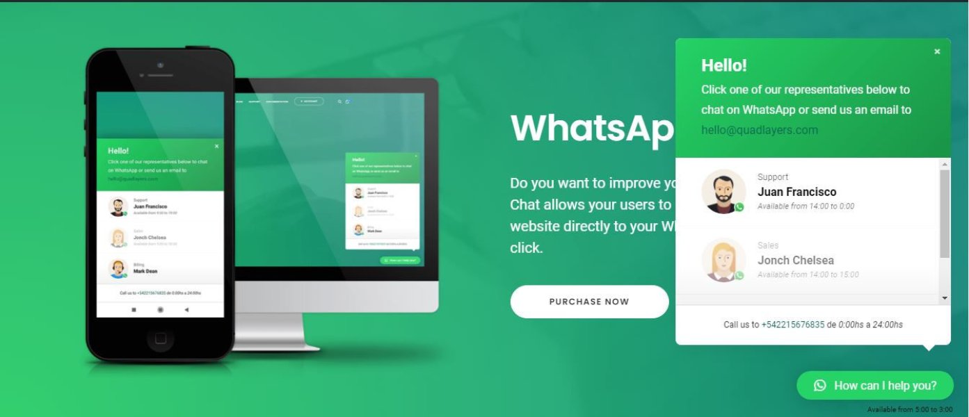 WhatsApp Chat Pro By QuadLayers